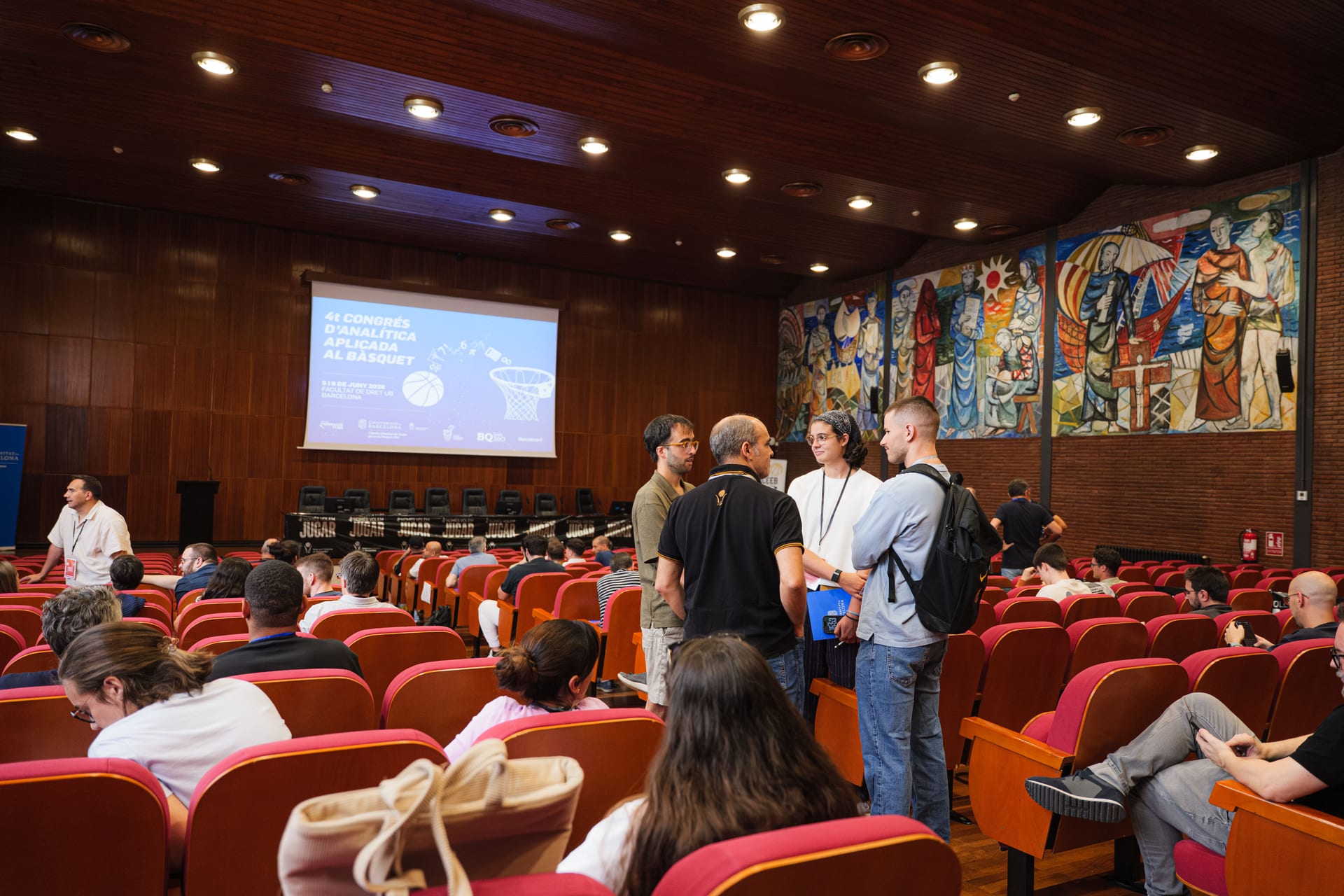 4º Congreso de Analítica aplicada al Baloncesto de la Federación Catalana de Baloncesto, en la Universitat de Barcelona (Facultad de Derecho) — Herrando Visuals, fotógrafo en Cataluña